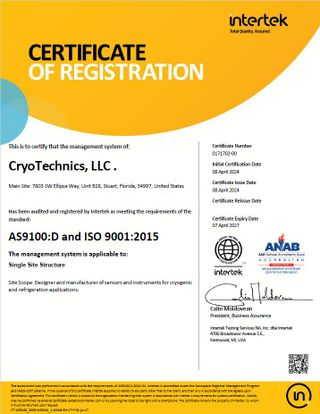 Certification Details