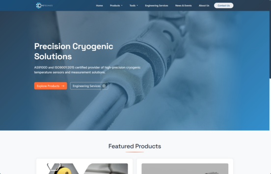 CryoTechnics Website Update